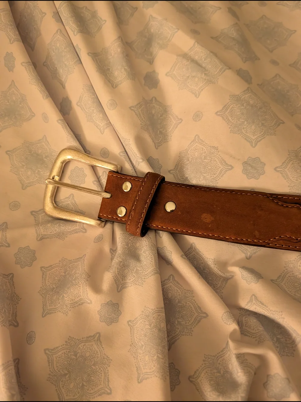 Nocona Leather Men's Belt - Brown Classic Style Big And Tall Size 56